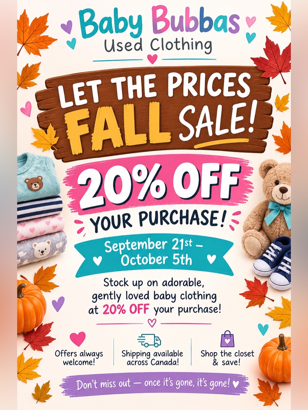 Let the Prices FALL SALE ! 0-12m Infant Clothing